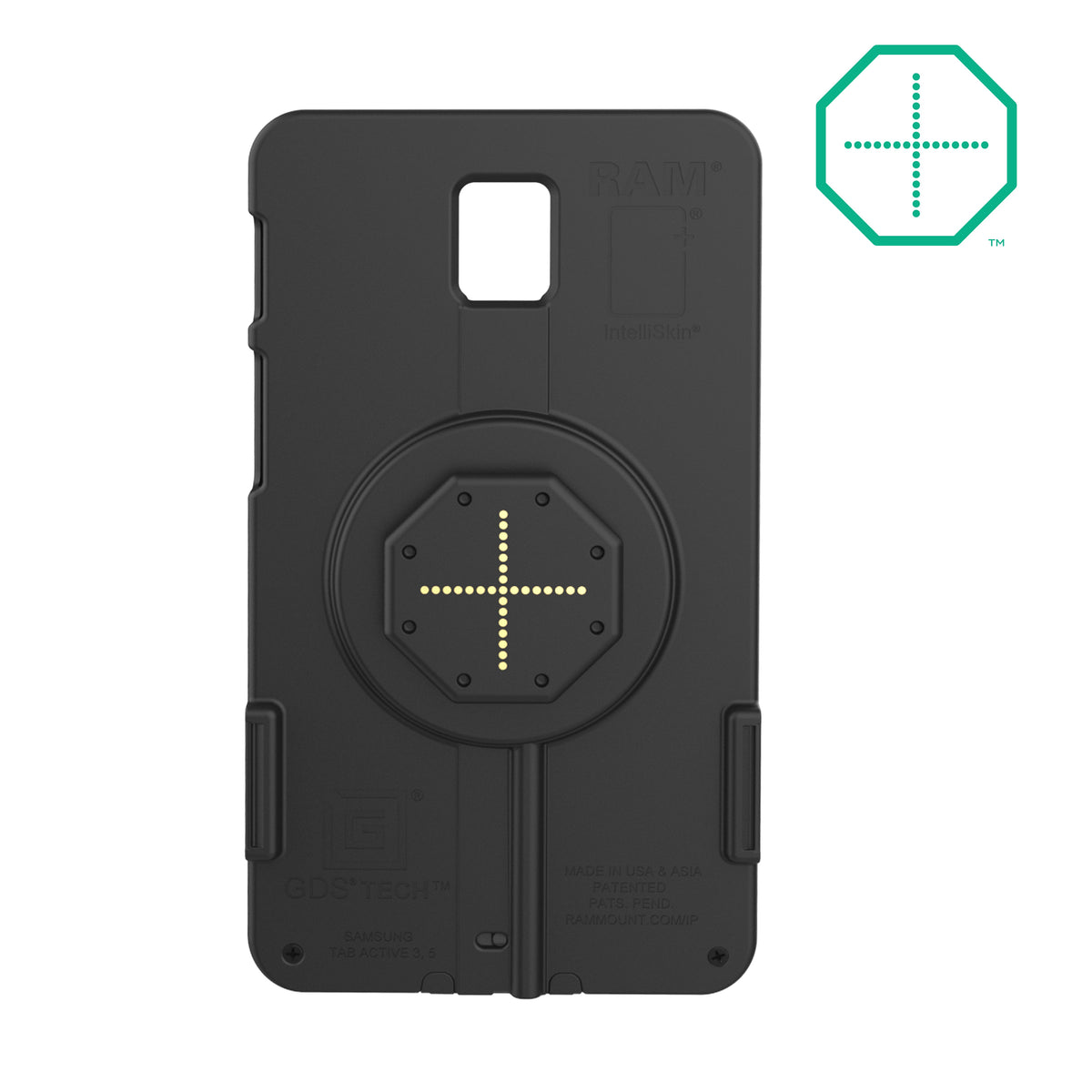 RAM Mounts IntelliSkin Thin-Case with rear pogo pads for Samsung Tab Active5 and 3 – alternative view