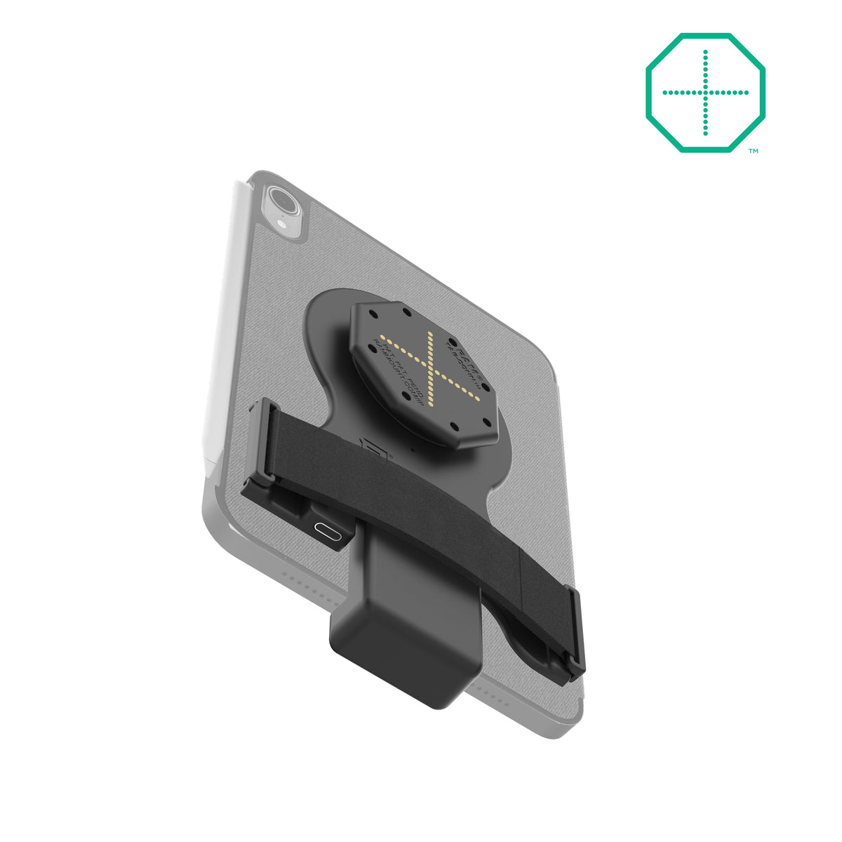 RAM Mounts GDS Tab-Conn adapter for folio-style cases with rear pogo pads – alternative view