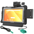 RAM Mounts Getac ZX80 dokstacija ar barošanu, 2× USB-A datu pieslēgumiem un atslēgas slēdzeni (RAM-HOL-GE5PD2KLU)