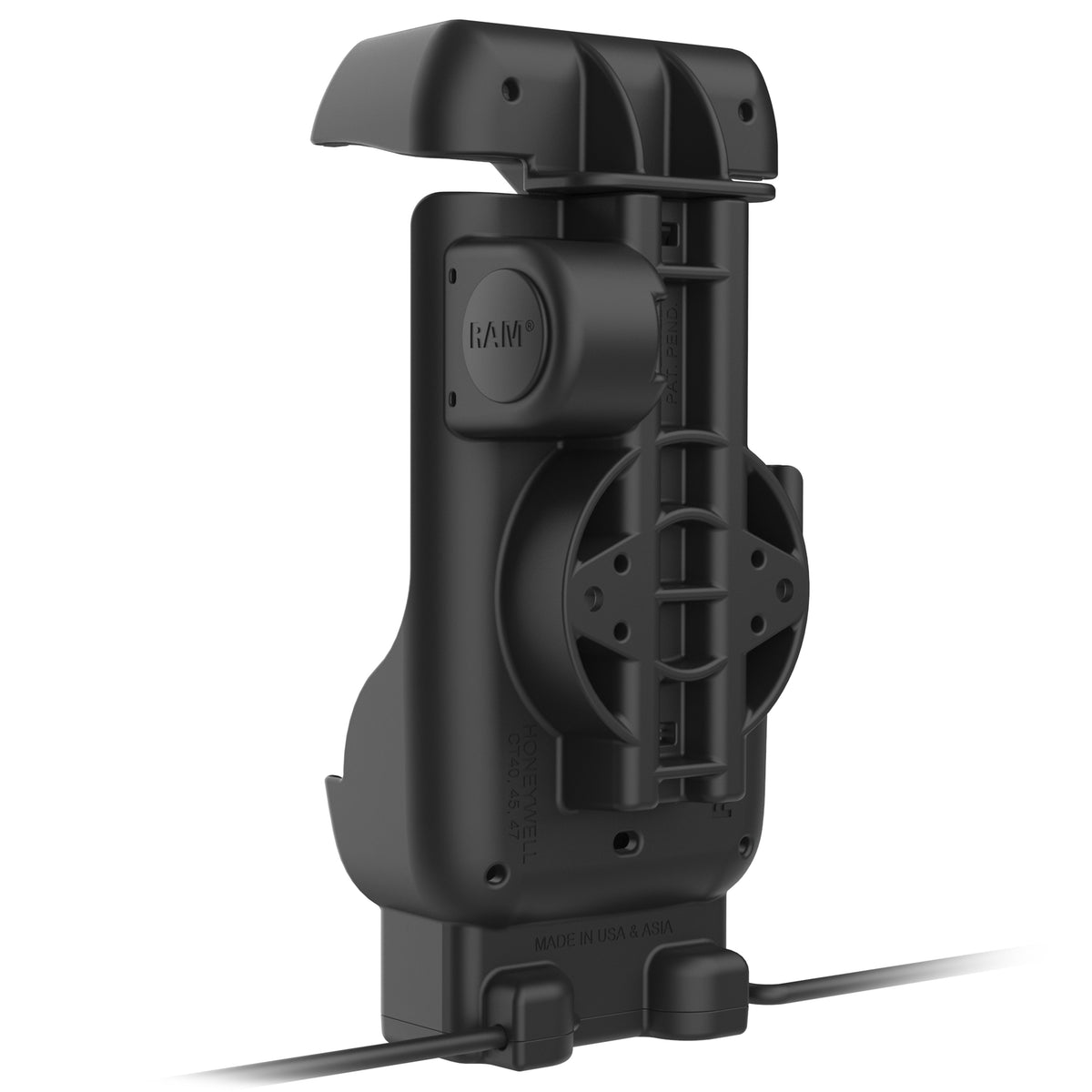 RAM Mounts powered dock + USB-a for Honeywell CT40, CT45 and CT47 – another angle
