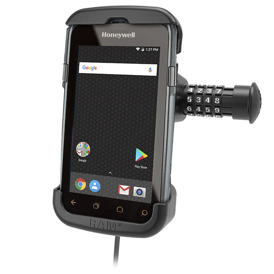 RAM Mounts combo-locking Form-Fit powered dock for Honeywell CT50, CT60 and CT60 XP – product photo