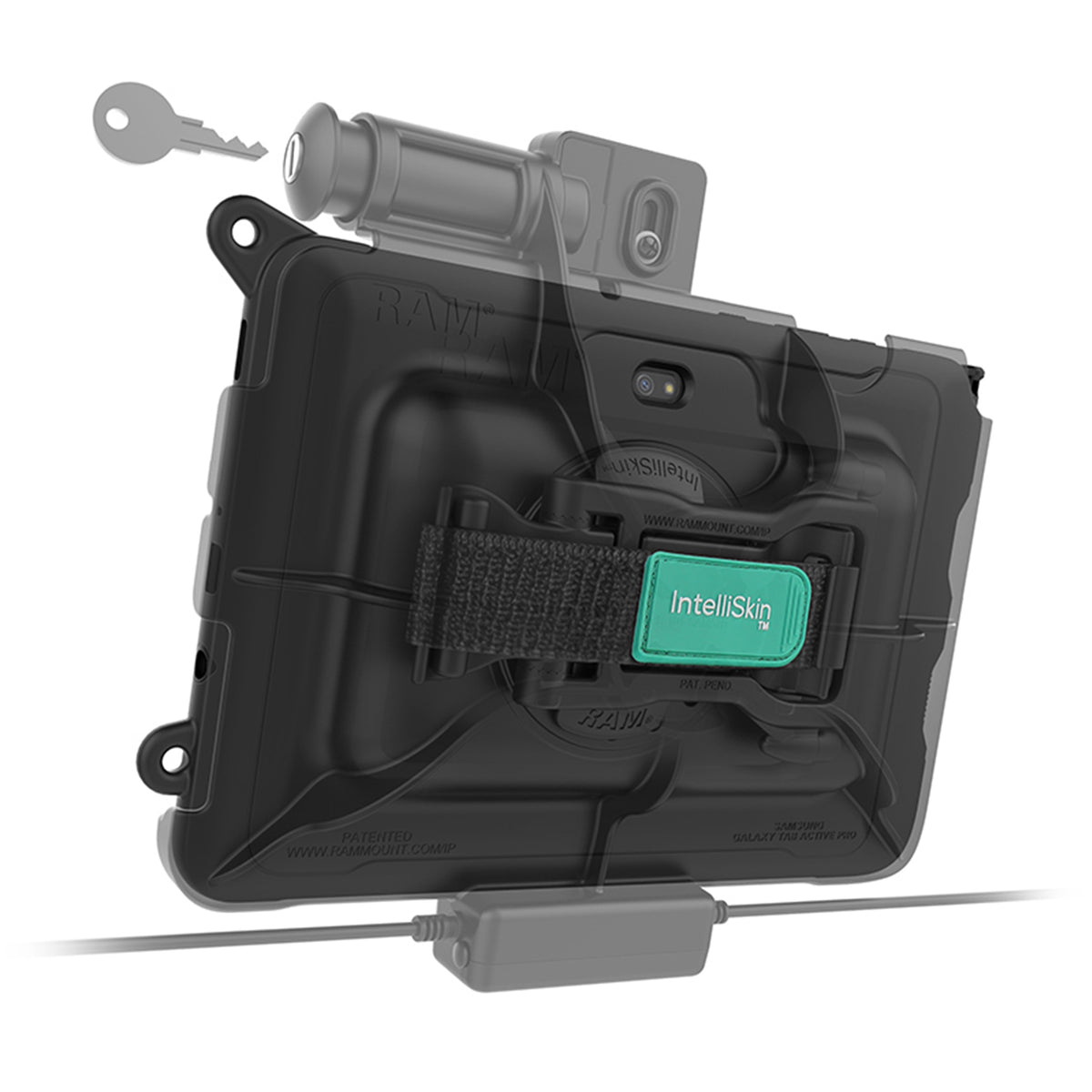 RAM Mounts Locking USB-C Powered Dock + USB-C Data for Samsung Tab Active5 Pro and 4 Pro – additional view