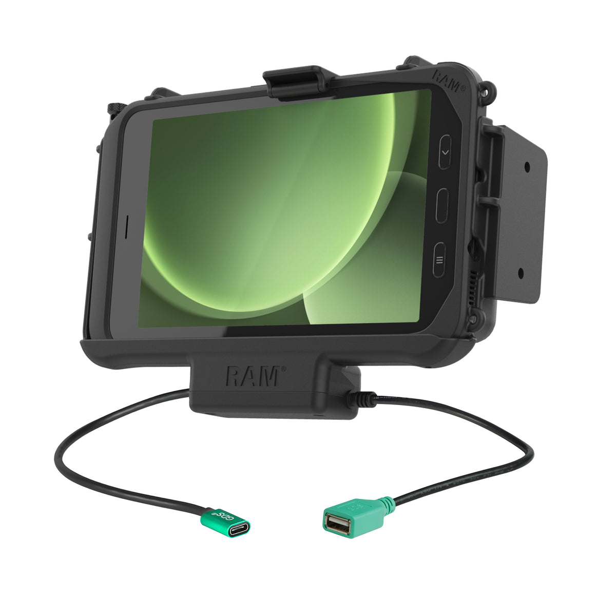 RAM Mounts EZ-Roll'r USB-C Modular Dock + Single USB-A for Samsung Tab Active5 and 3 – product photo