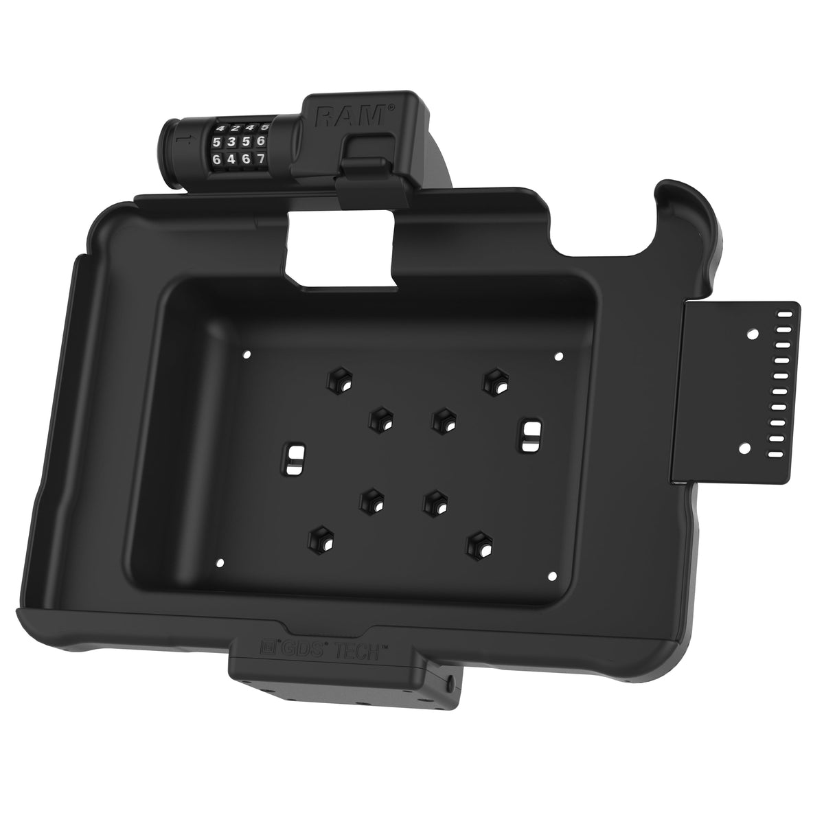 RAM Mounts combination-locking GDS Form-Fit holder for Zebra ET5x 10.1" rugged tablets – alternative view