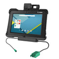 RAM Mounts Zebra XSLATE L10 GDS dokstacija ar barošanu un 2× USB-A (RAM-HOL-ZE15PD2U)