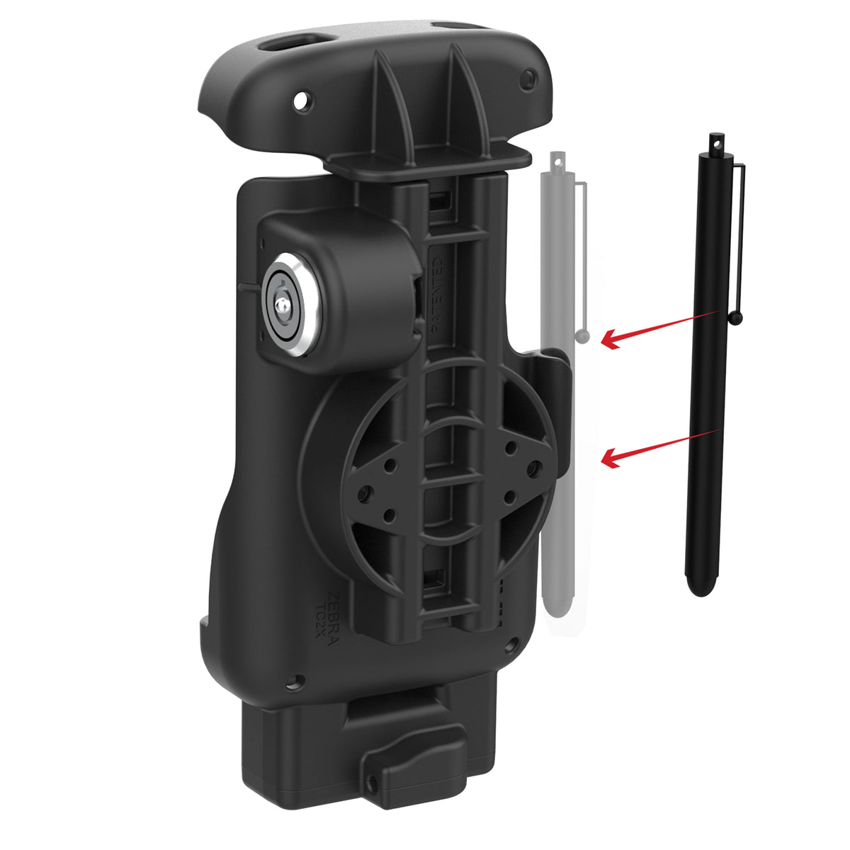 RAM Mounts Key-Locking Form-Fit Holder for Zebra TC22 and TC27 without Rugged Boot – additional view