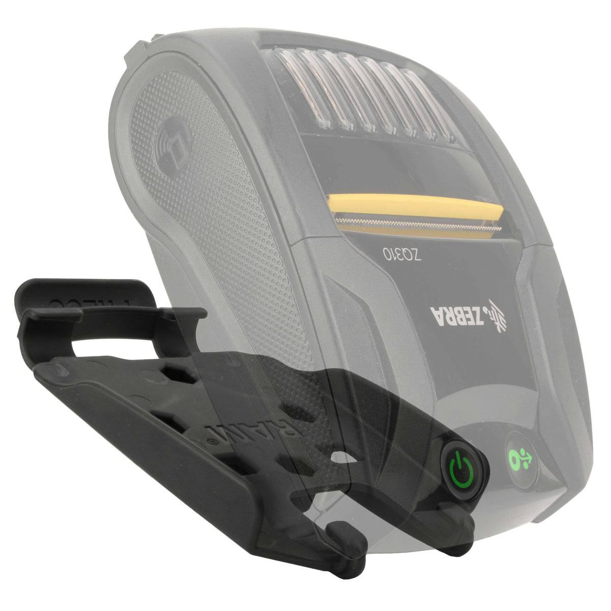 RAM Mounts quick-release printer holder for Zebra ZQ310 series – another angle