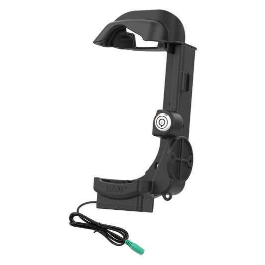 RAM Mounts key-locking powered dock for Zebra MC9400 and MC9300 – alternative view