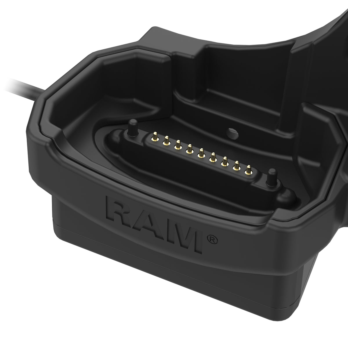 RAM Mounts powered dock for Zebra MC9400 and MC9300 – another angle