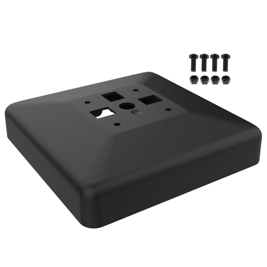 RAM Mounts weighted no-drill platform base with 4-hole pattern for GDS pedestal docks – main product photo