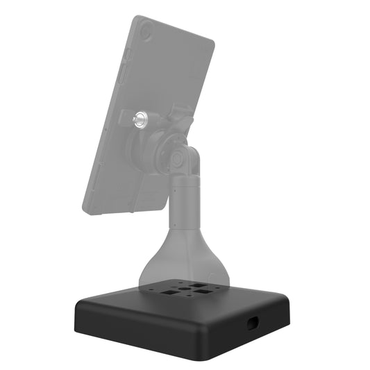 RAM Mounts weighted no-drill platform base with 4-hole pattern for GDS pedestal docks – alternative view