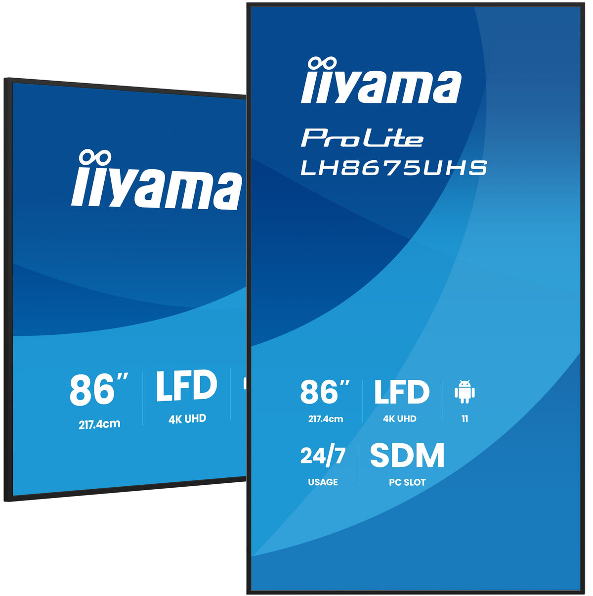 iiyama ProLite LH8675UHS-B2AG 86" 4K Digital Signage Display – official product photo 1 (LH8675UHS-B2AG)