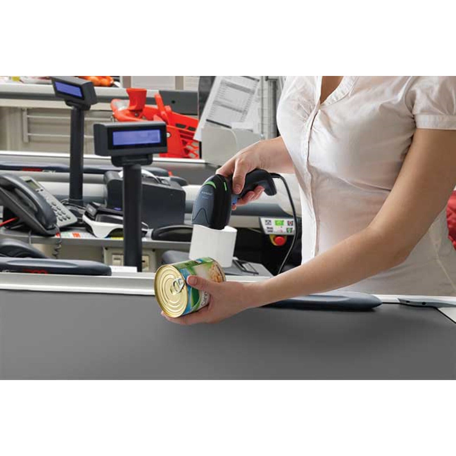 Datalogic Gryphon I GD4290 Barcode Scanner in use, black (GD4290-BK)