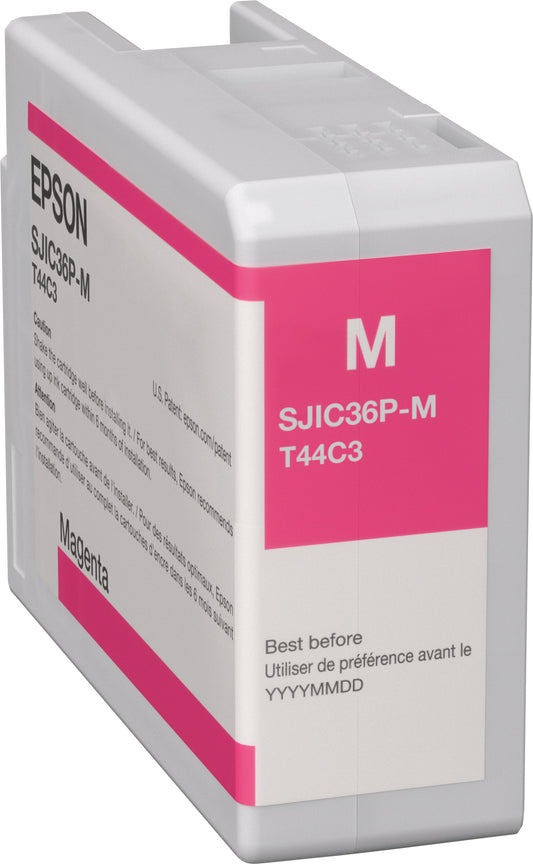 Epson SJIC36P(M) magenta ink cartridge C13T44C340 for ColorWorks C6000/C6500