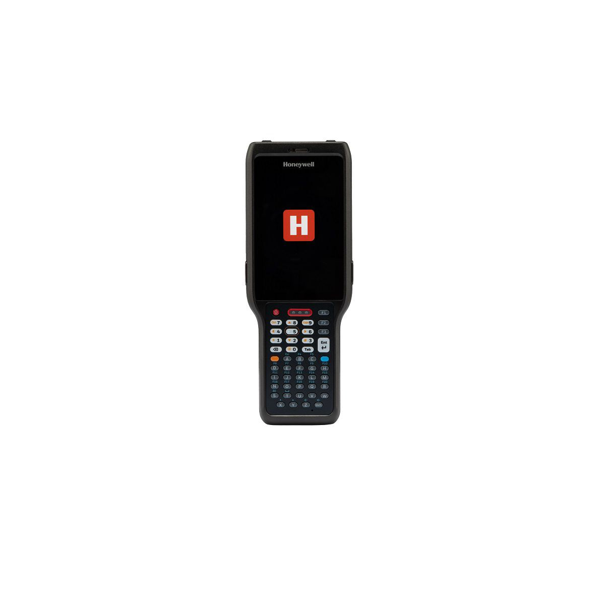 Honeywell CK62 rugged Android mobile computer, 47-key alphanumeric keypad, 2D imager, 5G + Wi-Fi (CK62-X10-5ES1ACG) – front view, start screen