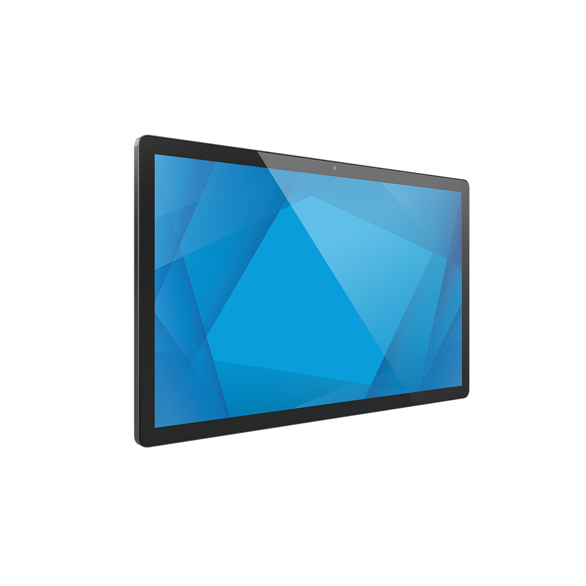 Elo I-Series 5 Slate 15.6" dark grey display, angled right view