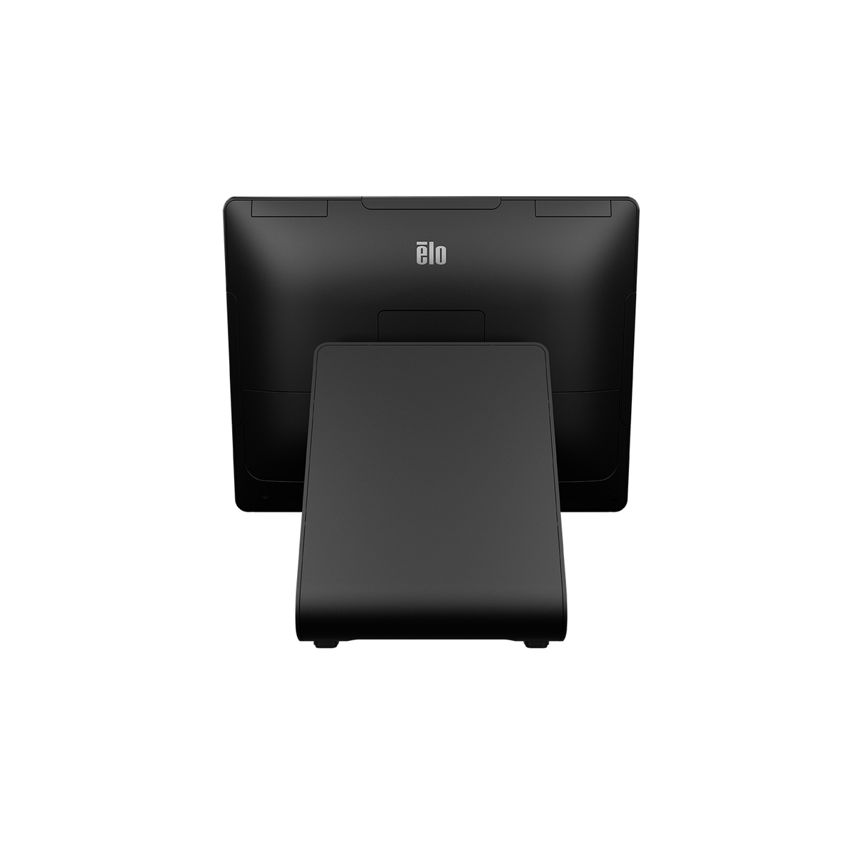 Elo I-Series 3 with Intel 15-inch 4:3 POS touch computer E700571, rear view of POS stand with I/O ports