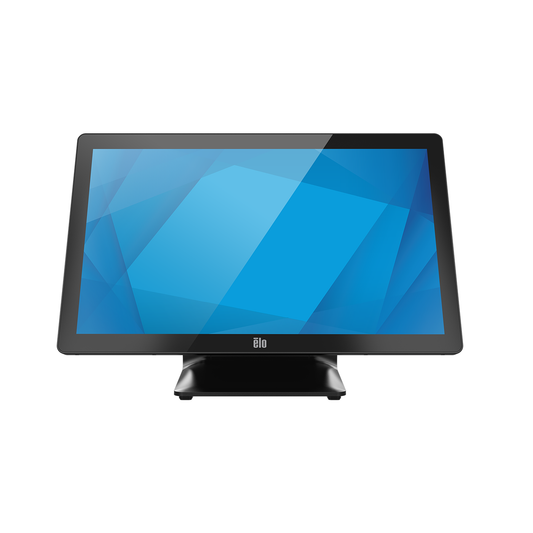 Elo I-Series 3 with Intel 21.5-inch all-in-one POS touch computer on integrated POS stand, front view