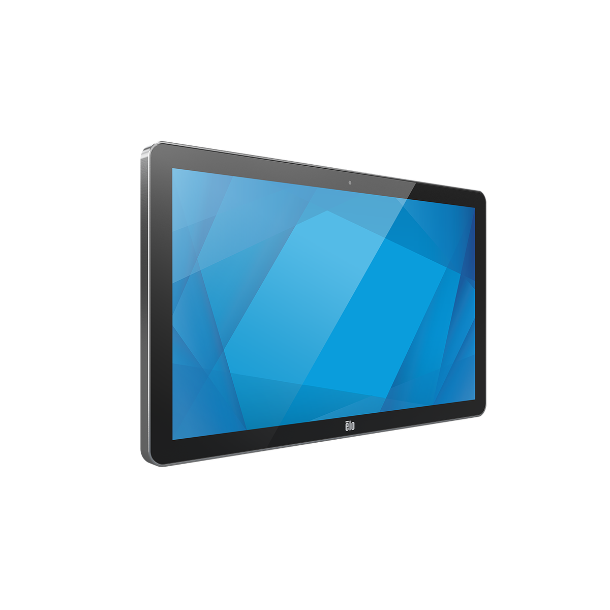 Elo I-Series 5 Steel 15.6" stainless steel enclosure, angled right view