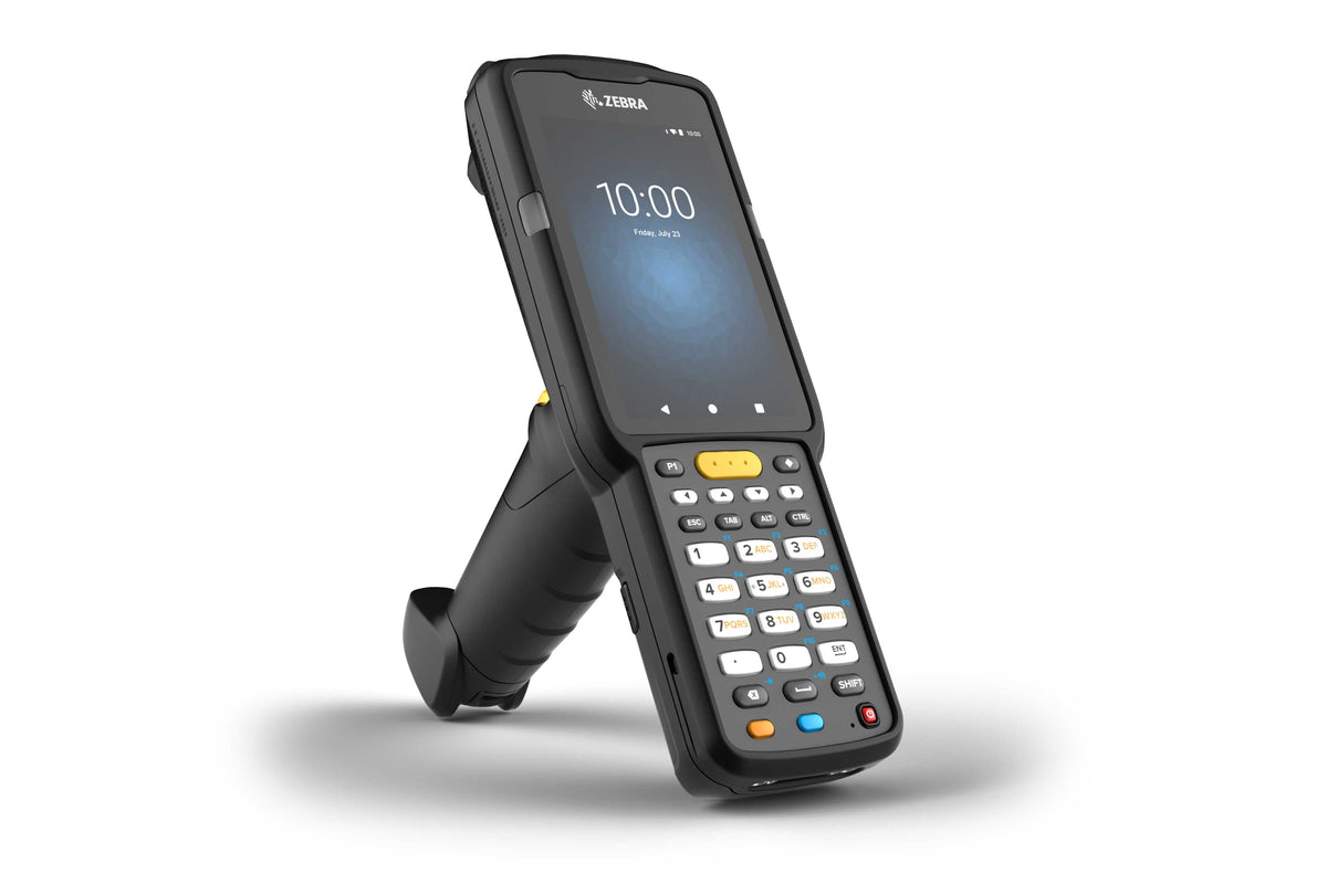 Zebra MC3300x rugged keypad mobile computer, pistol grip, 29-key numeric keypad (MC330L-GL2EG4RW) – front view