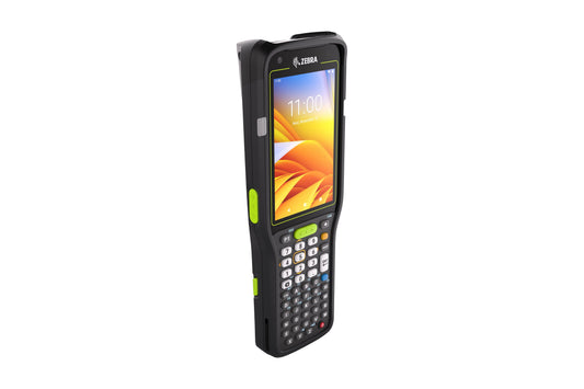 Zebra MC3450 rugged 5G keypad mobile computer, straight shooter, 47-key alphanumeric keypad (MC345B-3S1P64SS-A6) – angled front view