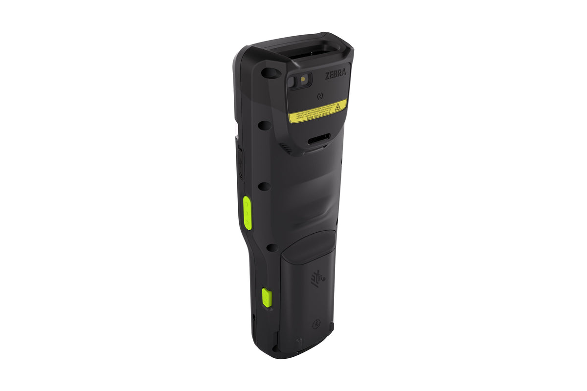 Zebra MC3400 rugged keypad mobile computer, straight shooter, 47-key alphanumeric keypad (MC3401-0S1J54SS-A6) – back view