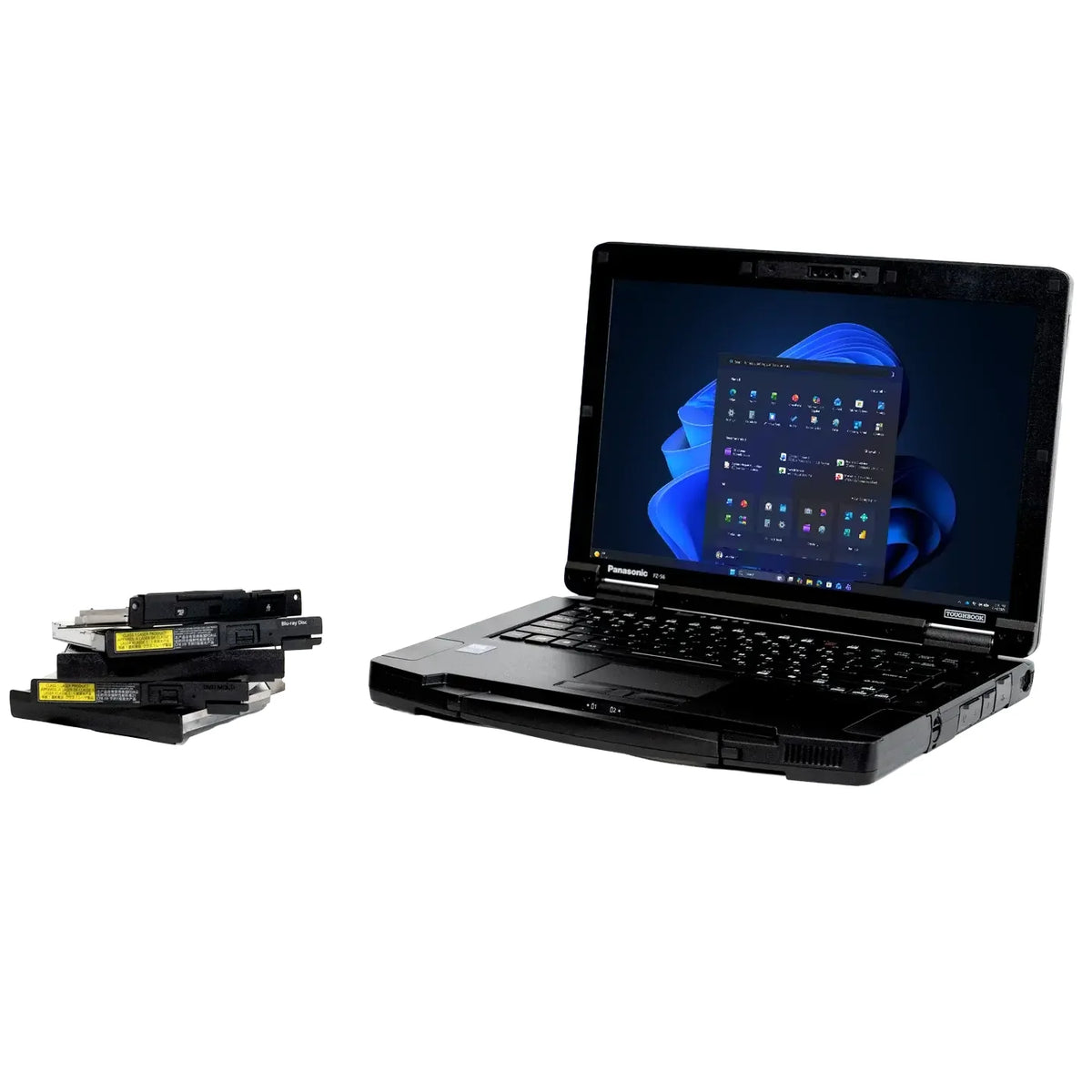 Panasonic TOUGHBOOK 56 FZ-56BZ033BE with interchangeable xPAK expansion modules for the modular rugged laptop
