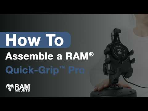 RAM Mounts Quick-Grip Pro Phone Holder with Ball & Qi2 15 W Wireless Charger (RAM-HOL-PD5B-W2MU) – official RAM Mounts video