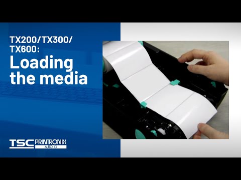 TSC TX200/TX300/TX600: Loading the media