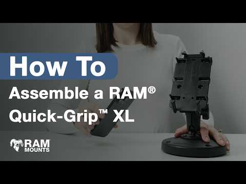 RAM Mounts Quick-Grip XL Phone Holder with B-Size Ball Base (RAM-HOL-PD4-238AU) – official RAM Mounts video