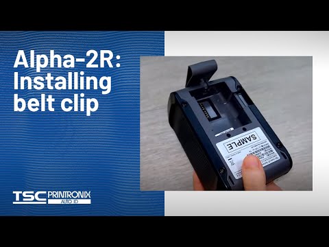 TSC Alpha-2R: Installing belt clip