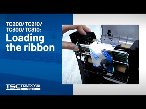 TSC TC200/TC210/TC300/TC310: Loading the ribbon