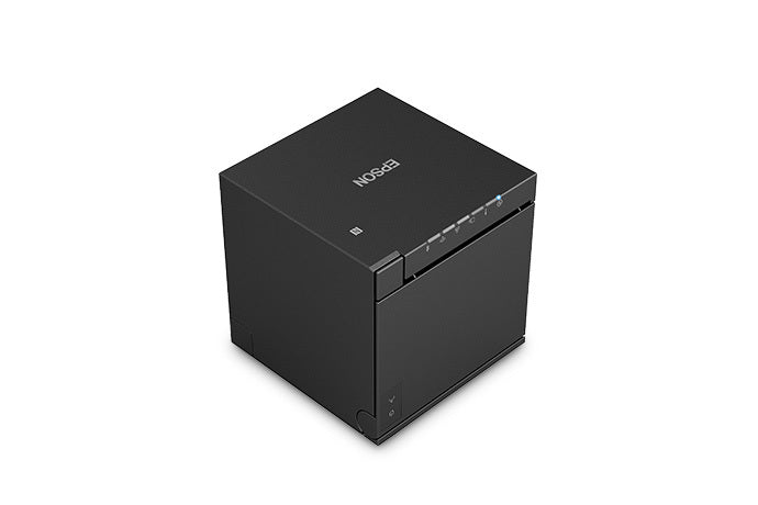 Epson TM-m50II compact POS receipt printer, black, serial + USB + Ethernet (C31CK52102) – 3/4 view