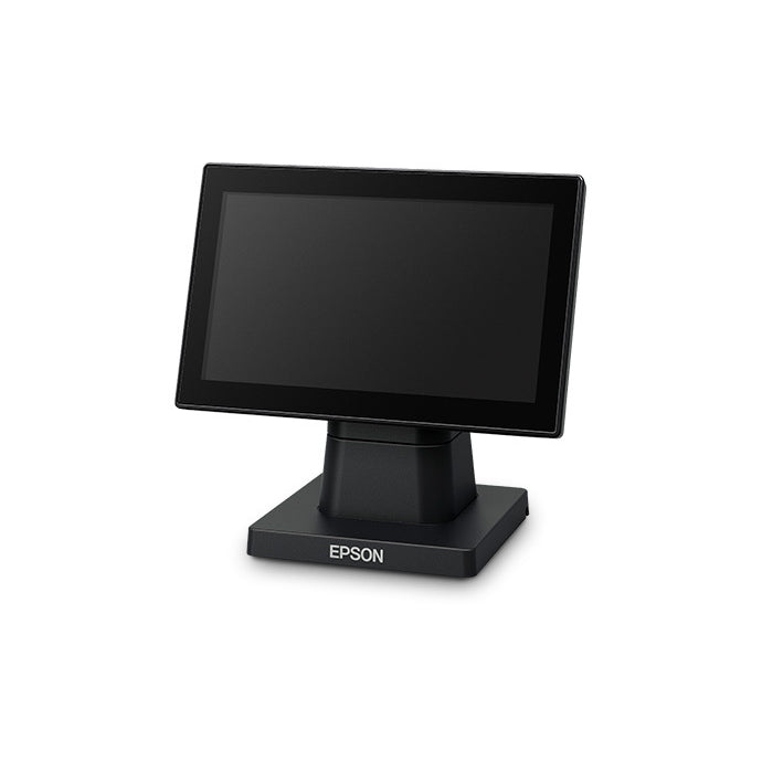 Epson DM-D70 black customer display, left angle, landscape