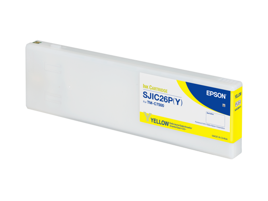 Epson SJIC26P(Y) yellow ink cartridge C33S020621 for ColorWorks C7500