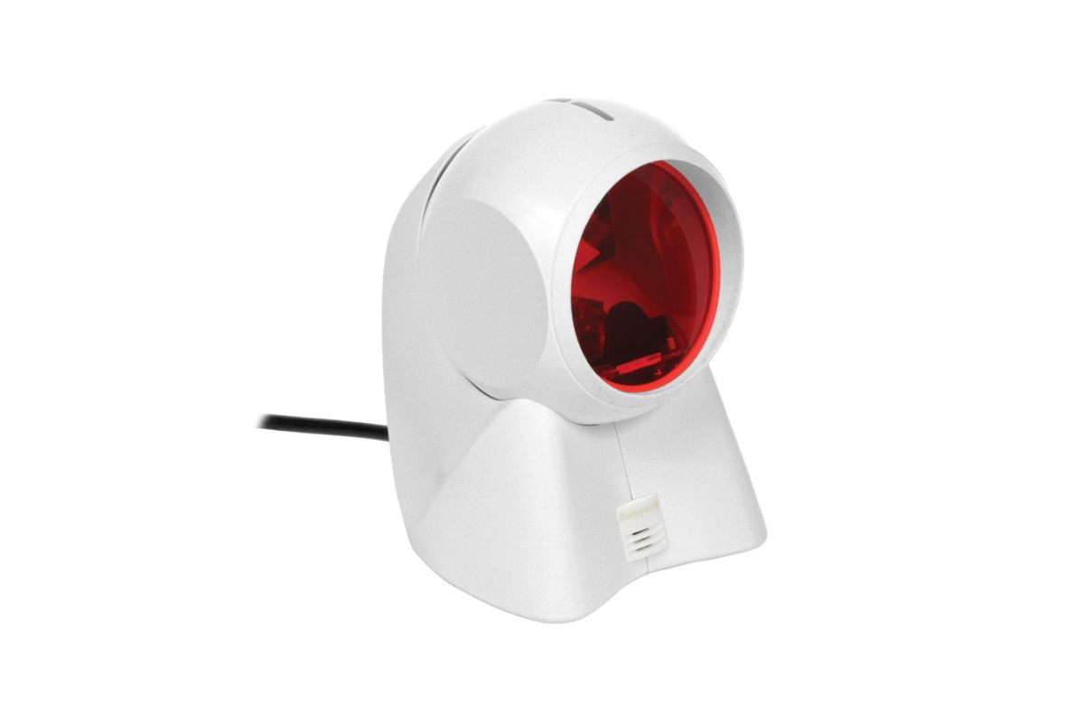 Honeywell Orbit 7190g hybrid presentation scanner, white, USB kit (7190G-0USBX-0) – front 3/4 view