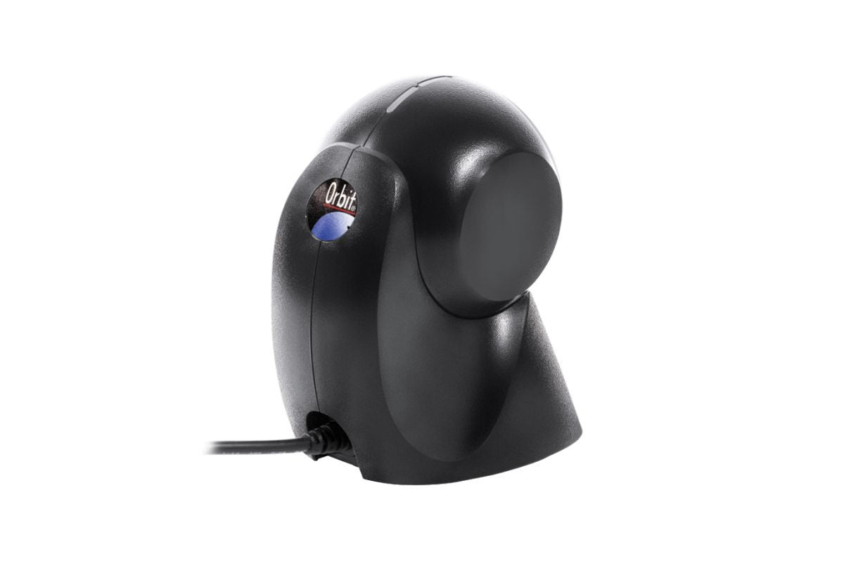 Honeywell Orbit 7190g hybrid presentation scanner, black (7190G-2) – rear 3/4 view