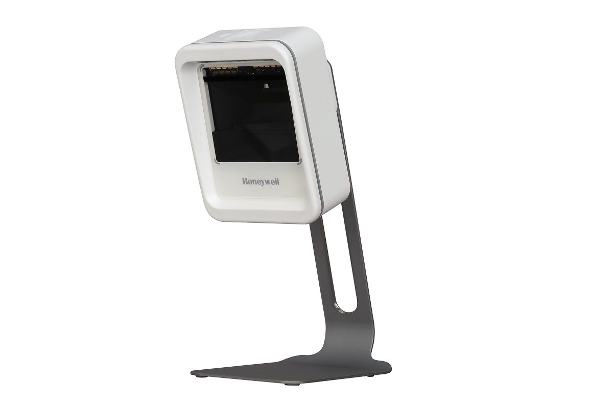Honeywell Genesis XP 7680g presentation scanner (7680GSR-5USB-1) – white version – angled view