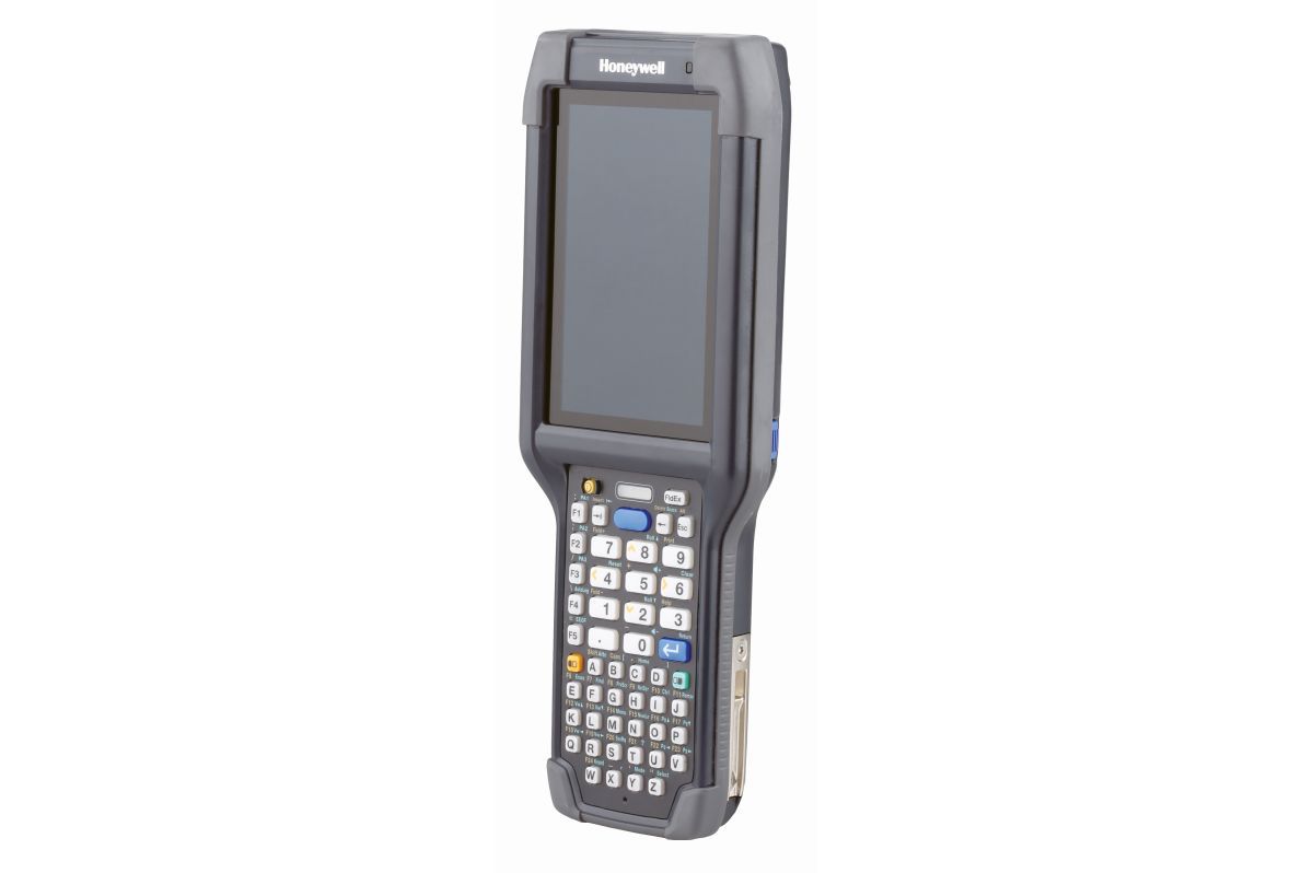 Honeywell CK65 rugged Android mobile computer, 51-key alphanumeric keypad, 6803FR 2D imager, Wi-Fi only (CK65-L0N-B8C214E) – angled view