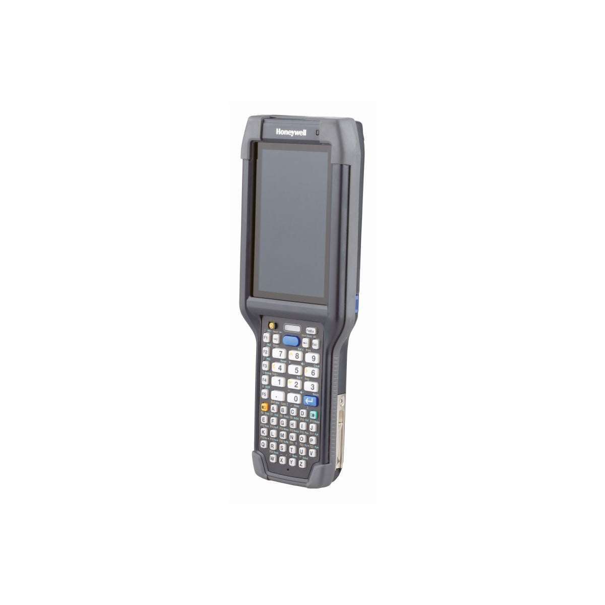 Honeywell CK65 rugged Android mobile computer, 51-key alphanumeric keypad, EX20 2D imager, Wi-Fi only (CK65-L0N-BMC110E) – angled view