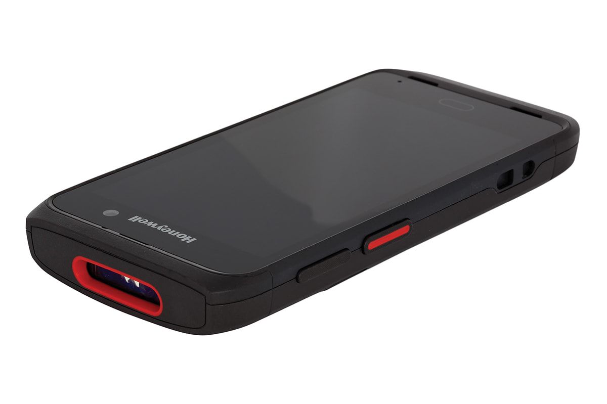 Honeywell CT40 XP rugged Android mobile computer, 6803FR 2D imager (CT40P-L0N-28R11AE) – angled top view