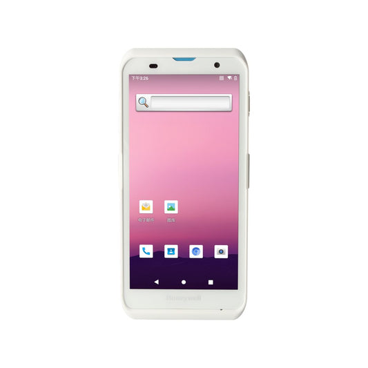 Honeywell ScanPal EDA52-HC healthcare mobile computer, white disinfectant-ready housing, N3601 2D imager (EDA52-1HA734N21RK) – front view
