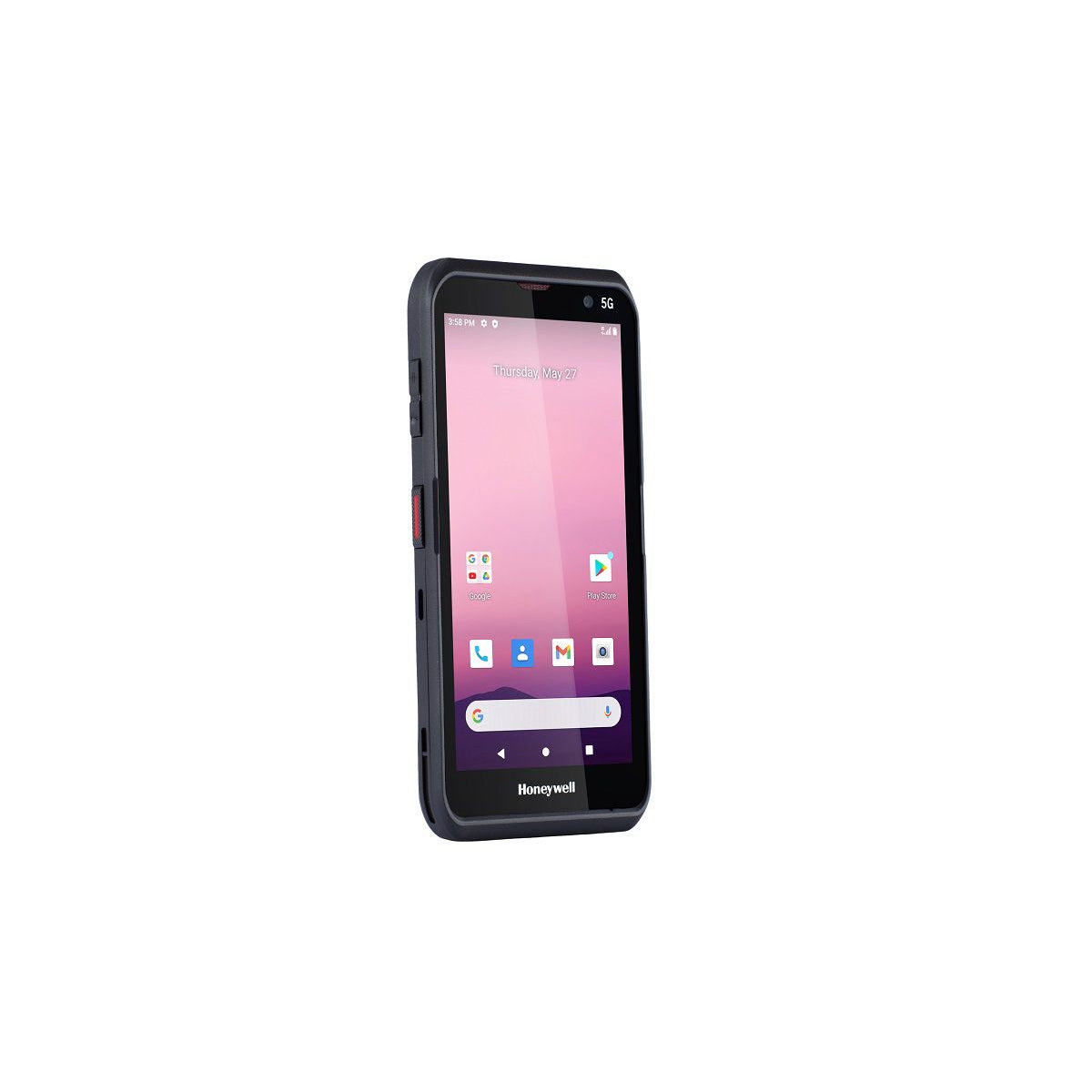 Honeywell ScanPal EDA57 Android mobile computer, 5G, S0703 2D imager (EDA57-11BE61H21RK) – angled view