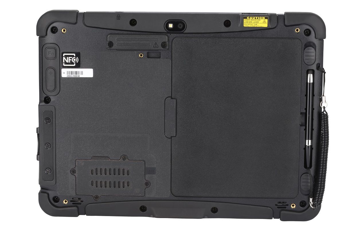 Honeywell RT10A 10.1" rugged Android tablet with N6703 standard-range imager, Wi-Fi (RT10A-L0N-17C12S0E) – back view