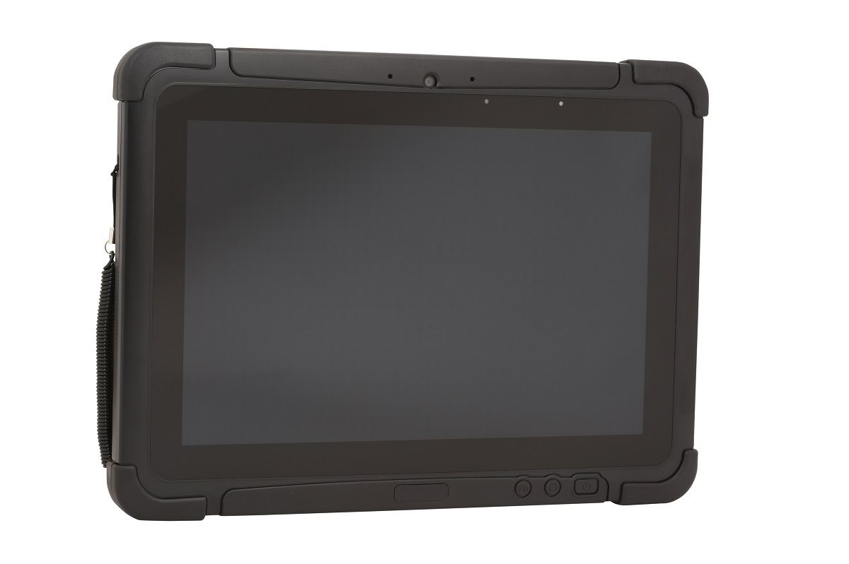 Honeywell RT10A 10.1" rugged Android tablet with N6803 FlexRange imager, 4G LTE (RT10A-L1N-18C22S0E) – front view