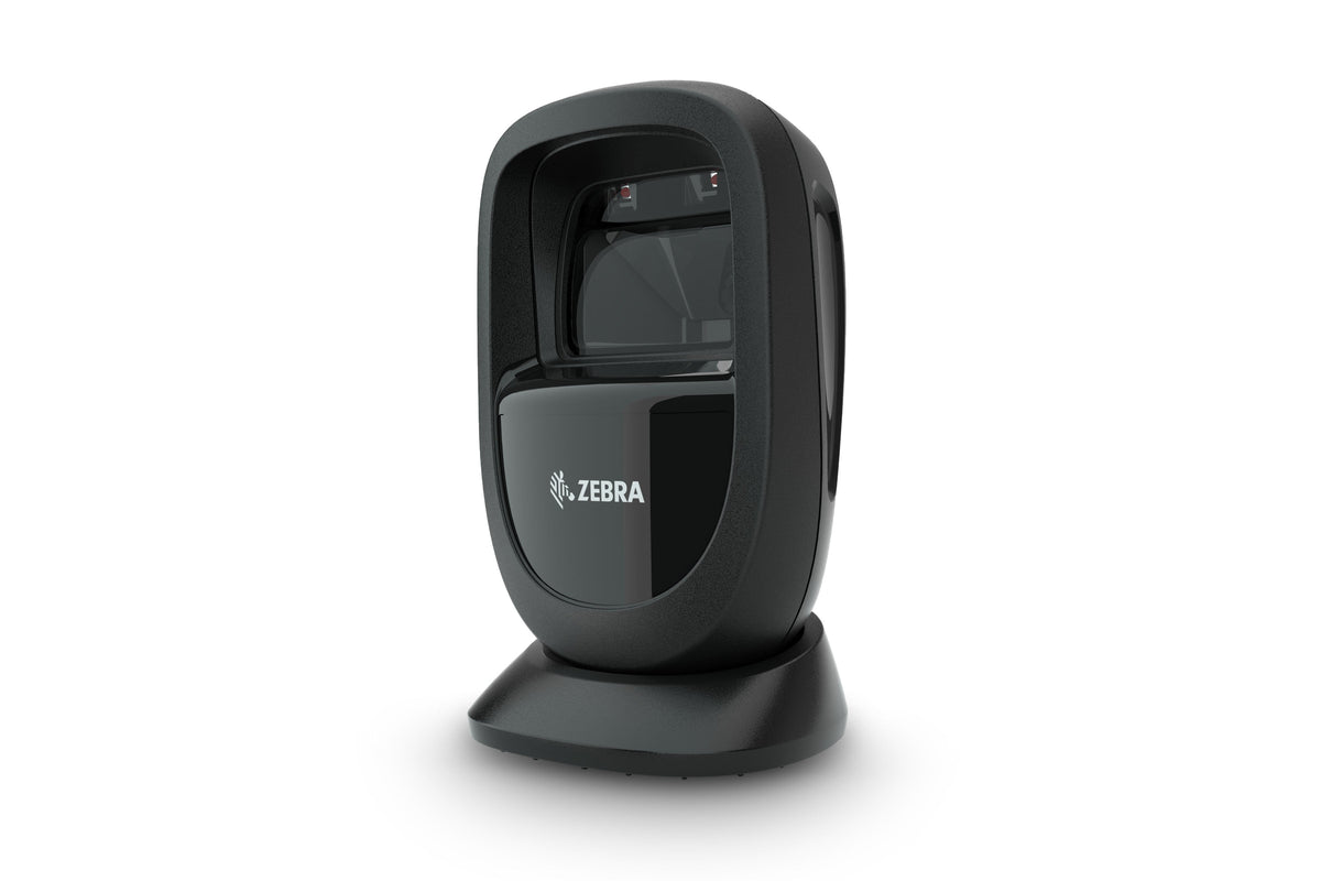 Zebra DS9308 presentation scanner in Midnight Black (DS9308-SR4U2100AZW) – front-left view