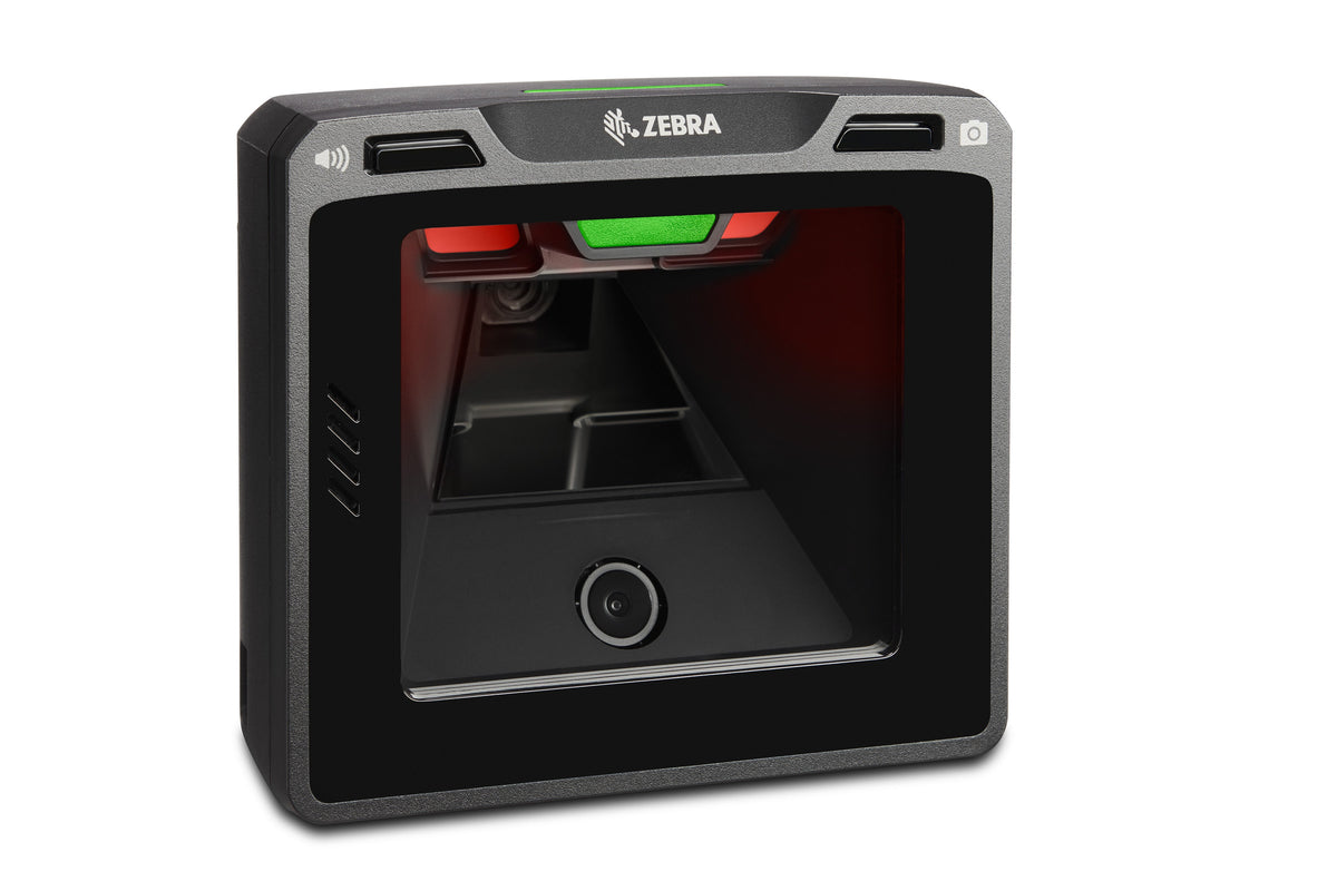 Zebra SP7201-V vertical presentation scanner (SP7201-SV00004ZZWW) – left 3/4 view