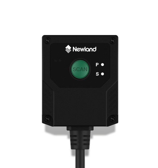 Newland FM431 Barracuda PRO fixed-mount 2D scanner, RS-232 kit with power adapter (NLS-FM431-SR-RC) – top view