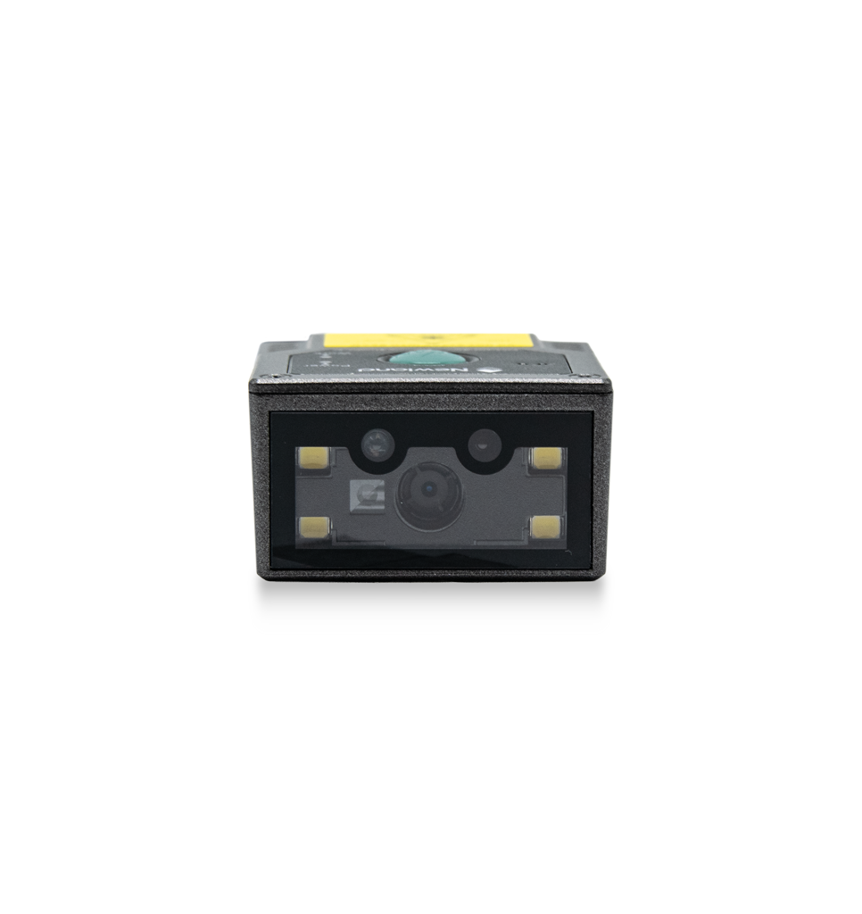 Newland FM430 Barracuda fixed-mount 2D scanner, laser aimer, RS-232 kit with power adapter (NLS-FM430L-RC) – front view of the scan window