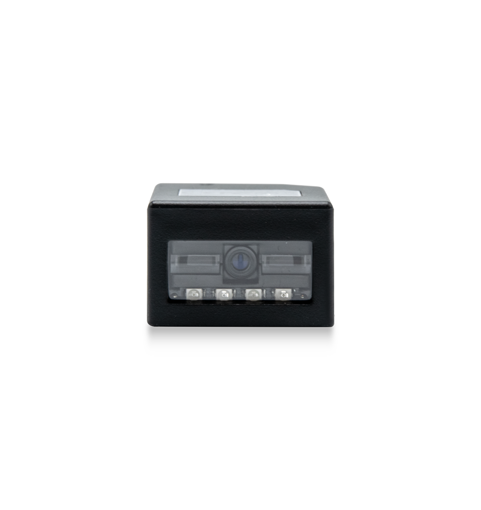 Newland FM100 fixed-mount 1D CCD scanner with 0.5 m direct USB cable (NLS-FM100GD-00) – front view of the scan window